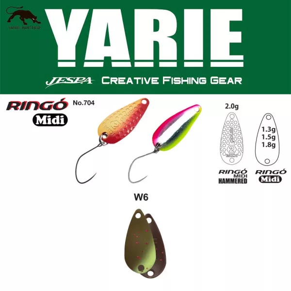 Yarie 704 Ringo Midi 1,8gr W6 Ehesukai Kanalblinker