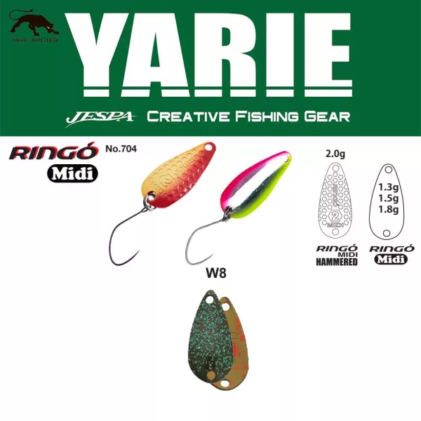 Yarie 704 Ringo Midi 1,8gr W8 Wadatami Löffelblinker