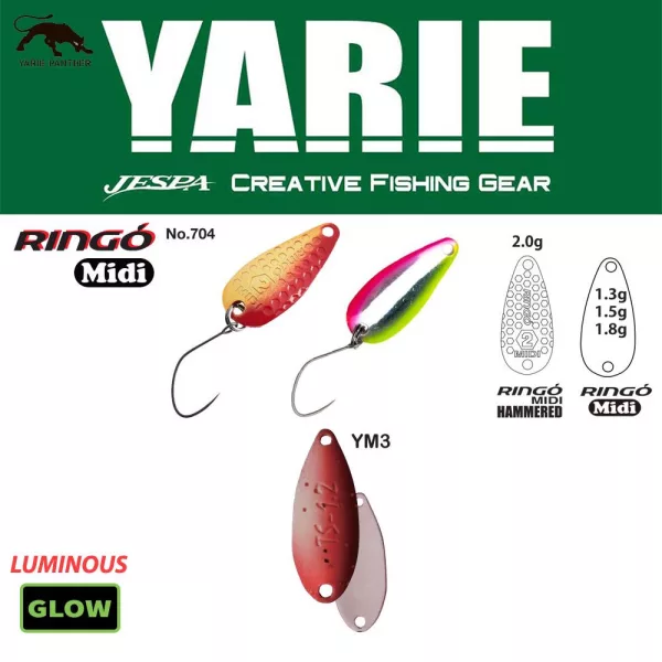 Yarie 704 Ringo Midi 1,8gr YM3 Fruit Strawberry Löffelblinker