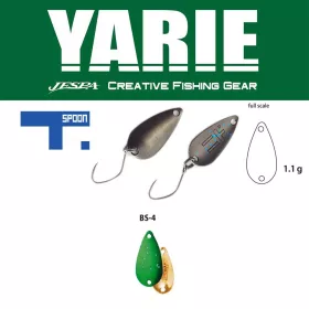 Yarie 706 T-Spoon 1,1gr BS4 Lime Glitter Löffelblinker