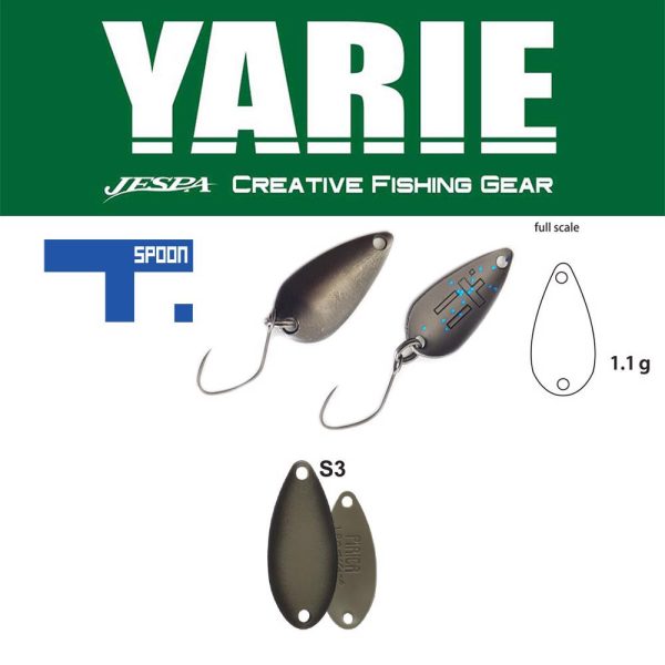 Yarie 706 T-Spoon 1,1gr S3 Verrottetes Blatt Löffelblinker