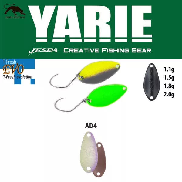 Yarie 710T T-Fresh Evo 1,1gr AD4 Milk Cocoa Löffelblinker