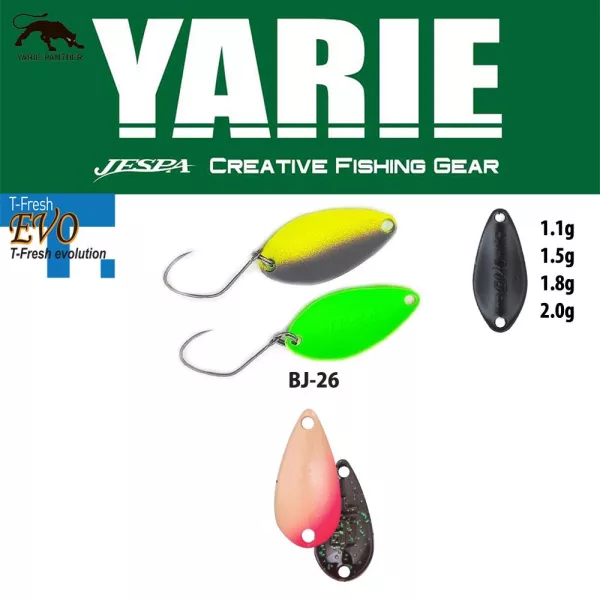 Yarie 710T T-Fresh Evo 1,1gr BJ-26 Noriko Löffelblinker
