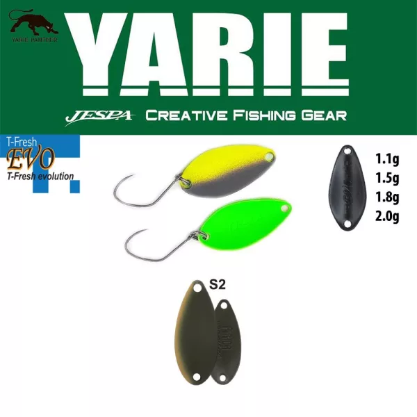 Yarie 710T T-Fresh Evo 1,1gr S2 Dark Olive Löffelblinker