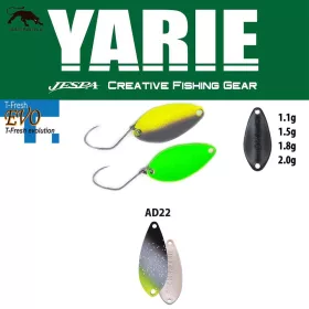   Yarie 710T T-Fresh Evo 1,5gr AD22 Saber Silver Löffelblinker