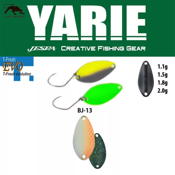 Yarie 710T T-Fresh Evo 1,5gr BJ-13 Shigeo Löffelblinker