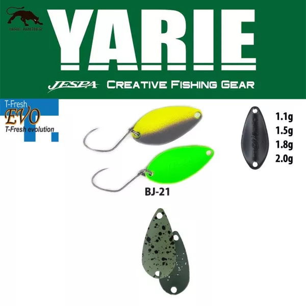 Yarie 710T T-Fresh Evo 1,5gr BJ-21 Edamame Löffelblinker