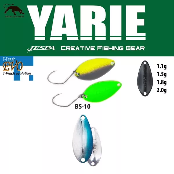 Yarie 710T T-Fresh Evo 1,5gr BS-10 Blue/Silver Löffelblinker