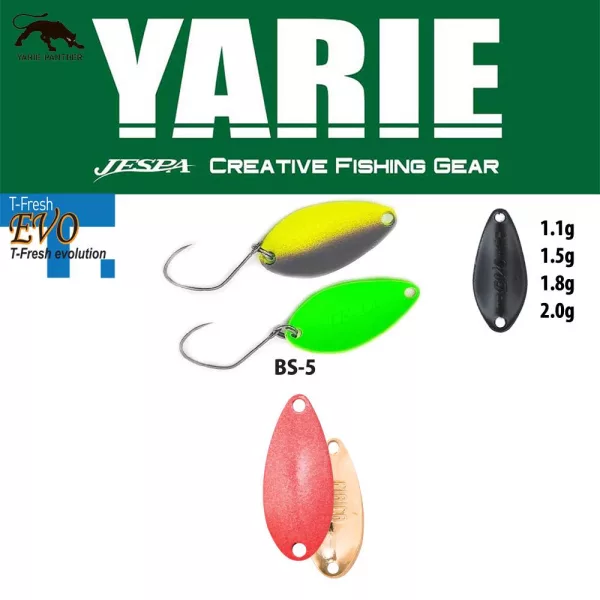 Yarie 710T T-Fresh Evo 1,5gr BS-5 Matte Red Löffelblinker