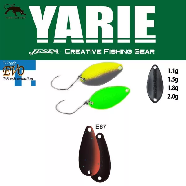 Yarie 710T T-Fresh Evo 1,5gr E67 Winner Brown Löffelblinker