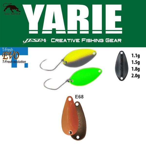 Yarie 710T T-Fresh Evo 1,5gr E68 Caramel Gold Löffelblinker