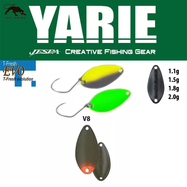Yarie 710T T-Fresh Evo 1,5gr V8 Kanimiso Ikura Löffelblinker