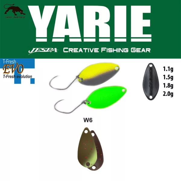 Yarie 710T T-Fresh Evo 1,5gr W6 Ehuesukai Löffelblinker