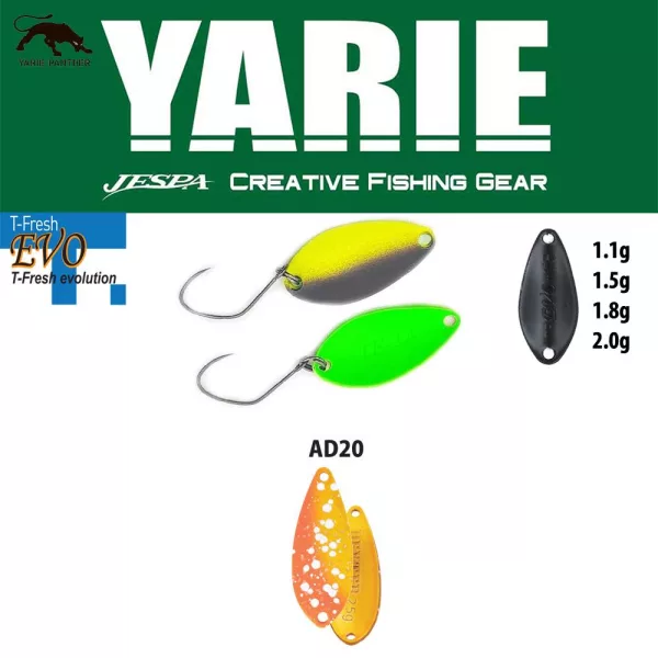Yarie 710T T-Fresh Evo 2,0gr AD20 First Fire Löffelblinker