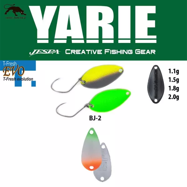 Yarie 710T T-Fresh Evo 2,0gr BJ-2 Carter Taumellöffelblinker