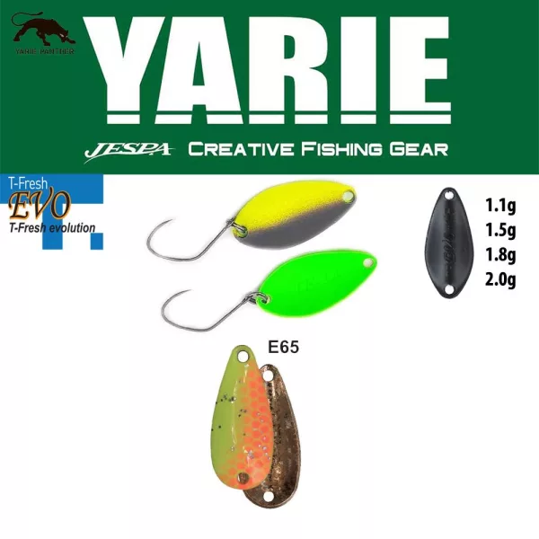 Yarie 710T T-Fresh Evo 2,0gr E65 Second Lemon Löffelblinker