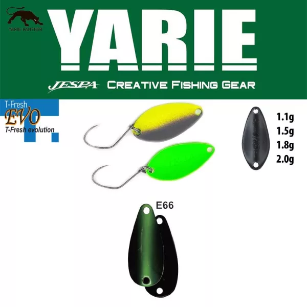 Yarie 710T T-Fresh Evo 2,0gr E66 Fits Green Löffelblinker