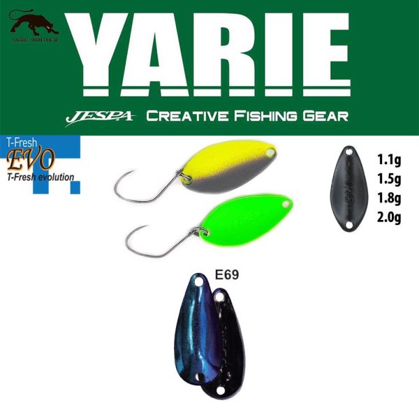 Yarie 710T T-Fresh Evo 2,0gr E69 Fire Blue Löffelblinker