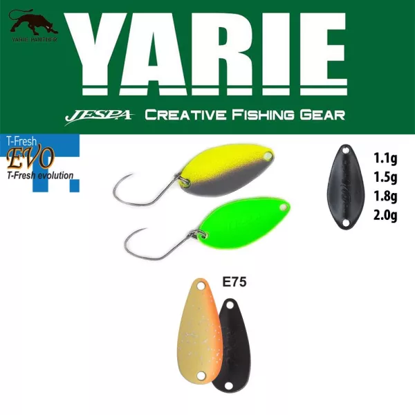 Yarie 710T T-Fresh Evo 2,0gr E75 Orange Peel Löffelblinker