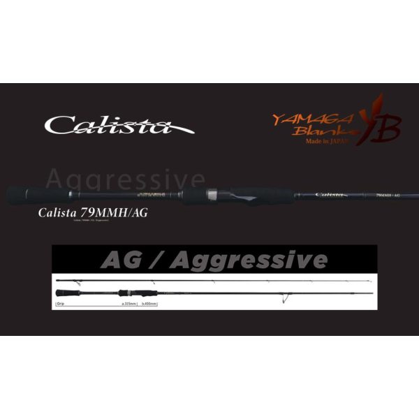 Yamaga Blanks Calista 79MMH/AG 2,38m 35gr 2-teilige Spinnrute