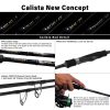 Yamaga Blanks Calista 86M/PF 2,57m 28gr 2-teilige Spinnrute