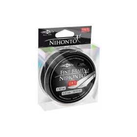   Mikado Nihonto Fine 0,30mm 15m Schwarz Geflochtene Vorfachschnur