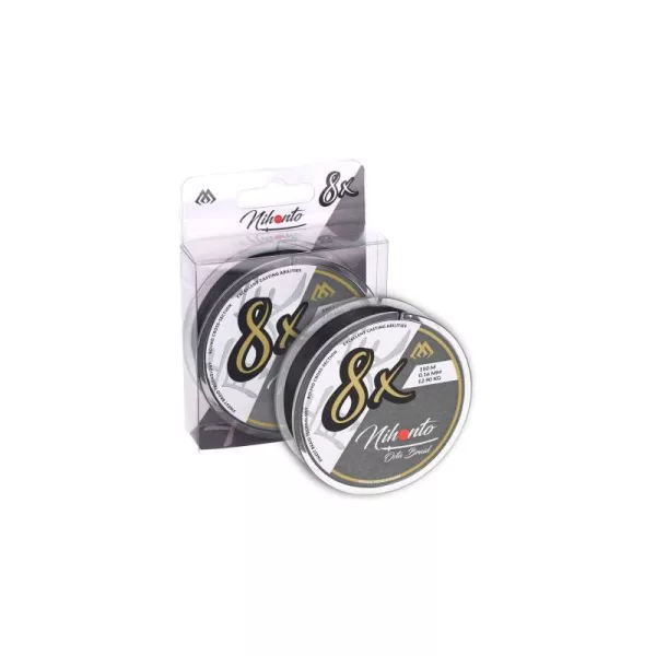 Mikado Nihonto Octa 0,45mm 150m Schwarz Geflochtene Hauptschnur