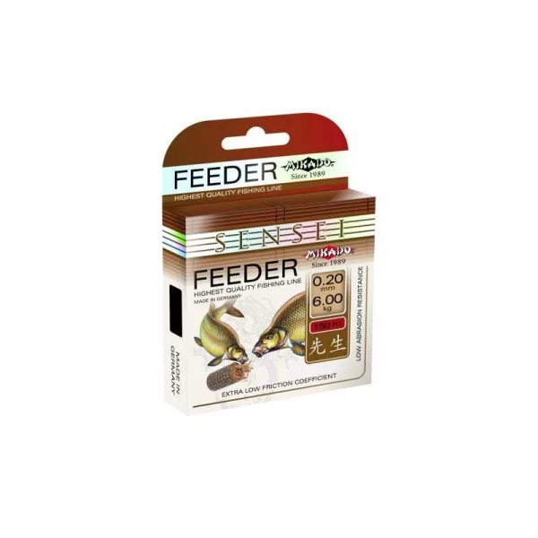 Mikado Sensei Feeder 0,28mm 150m Schwarze Monofile Hauptschnur